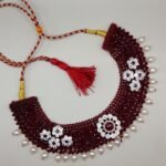 Handcrafted 925 Silver Chatai Set with Flower Motifs & Pearls