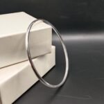 Slim 925 Sterling Silver Men’s Kada – Minimal & Elegant Design