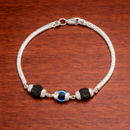 Pure Silver Men’s Rakshak Energy Bracelet