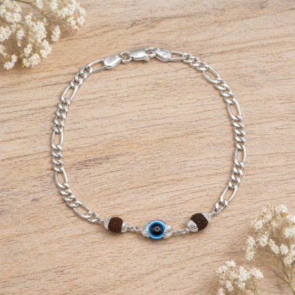 Pure Silver Men’s Trishakti Bracelet