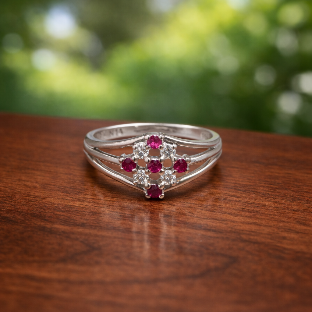ChatGPT Image Feb 1, 2026, 07_24_06 PM Elegant Pink & White Stone Pure Silver Ring
