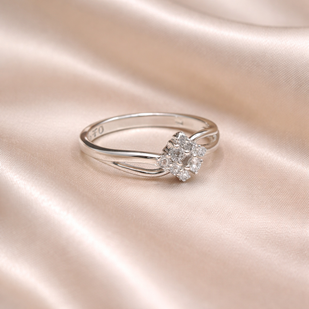 ChatGPT Image Feb 10, 2026, 02_43_54 PM Pure Silver Square-Cut CZ Ring with Split Shank Design