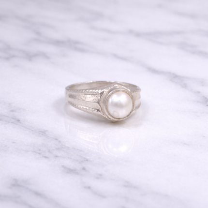 Pure Silver women Moti Ring
