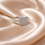 Leaf Crest Pure Silver Ring