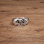 Cut Design Pure Silver Ring