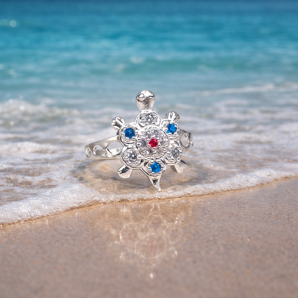Premium Pure Silver Turtle Ring for Men