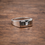 Signature Square 925 Silver Stone Ring