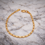 Gold Polish Silver Bracelet – Classic Luxury Finish