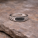 Pure Silver Crest Men’s Ring