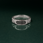 Pure Silver Crest Men’s Ring