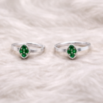 Pure Silver Engraved Toe Ring