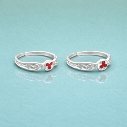 Pure Silver Sleek Toe Ring pair