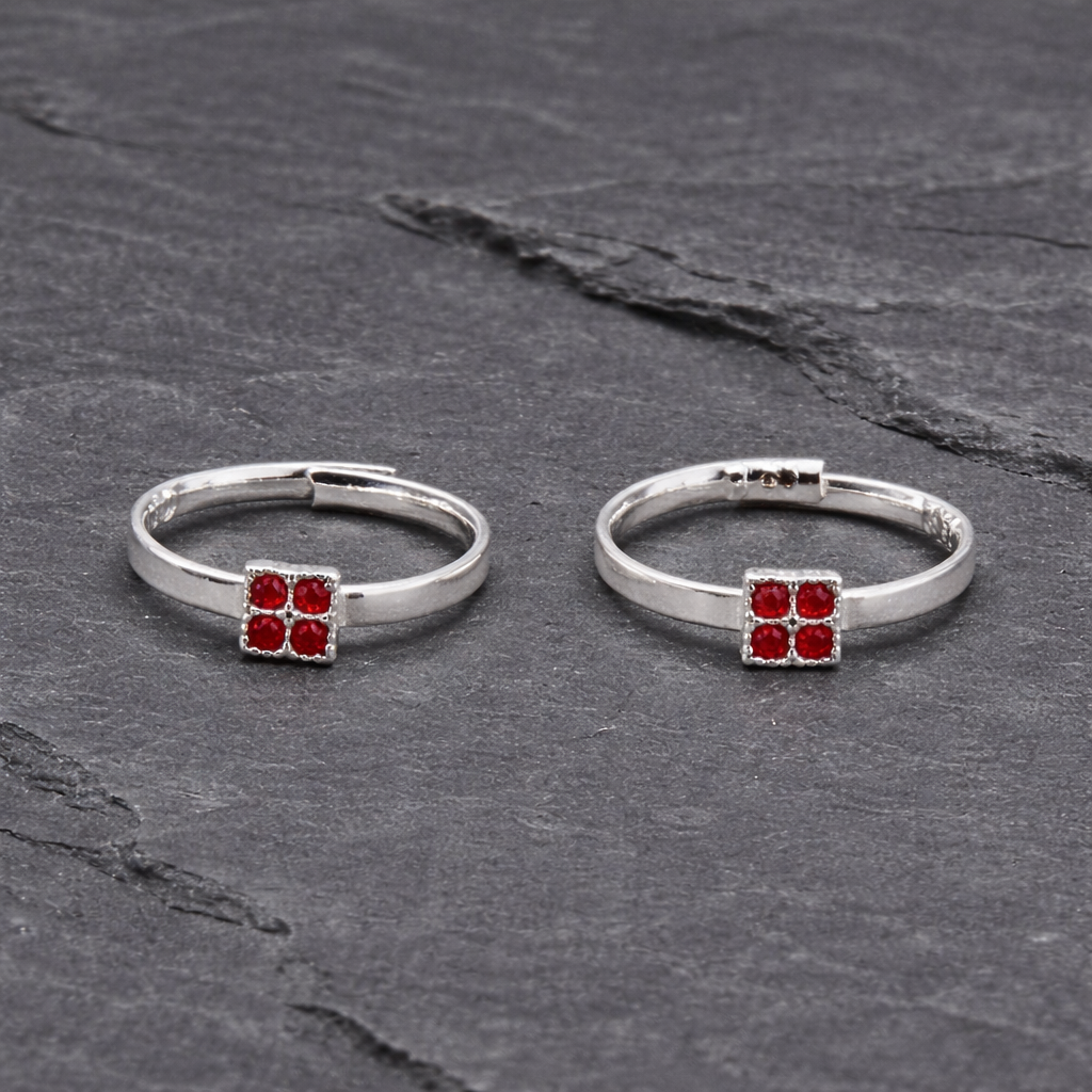 ChatGPT Image Mar 14, 2026, 03_58_28 PM Pure Silver Square Toe Ring with Fanta Stone