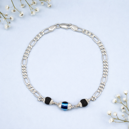 Pure Silver Men’s Spiritual Shield Bracelet