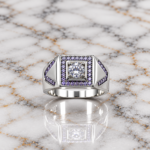 Imperial Crown 925 Silver CZ Ring