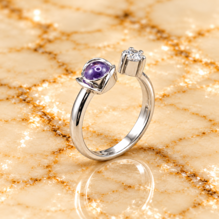 Silver 925 Personalized Memory Ring with Hidden Photo