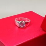 Radiant Glow Fine Silver Gem Ring