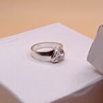 Radiant Glow Fine Silver Gem Ring
