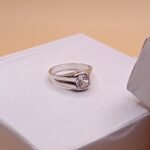 Fine Silver Ring with White Stone – Elegant & Timeless