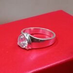 Radiant Glow Fine Silver Gem Ring