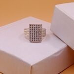 Premium Audi Logo Ring for Men in Fine Silver