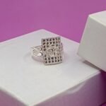 Sacred Om Engraved Fine Silver Ring for Men
