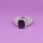 Classic Men’s Black Stone Ring in Pure Silver