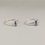 Pure Silver Oxidised Toe Ring