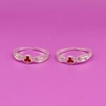Pure Silver Sleek Toe Ring pair