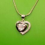 Elegant 925 Sterling Silver Double-Heart Pendant