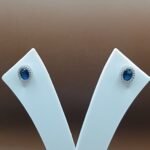 925 Sterling Silver Classic Sapphire Glow Stud Earrings