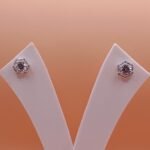 925 Sterling Silver Modern Hexagon Sparkle Earrings