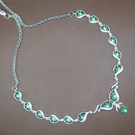 Serene Spark Pure Silver Necklace