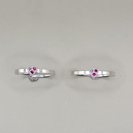 Pure Silver Minimal Stone Toe Ring