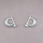 Minimalist Pure Silver Earring for Men