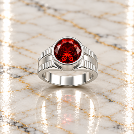 Refined Fine Silver Gentleman’s Ring