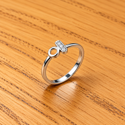 Pure Silver Minimal Designer Ring