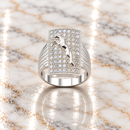 Stylish Fine Silver Ring for Men