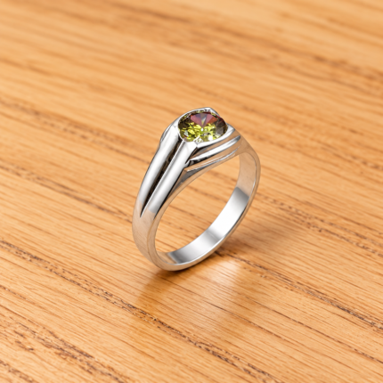 Fine Silver Ring with Yellow Stone – Elegant & Radiant