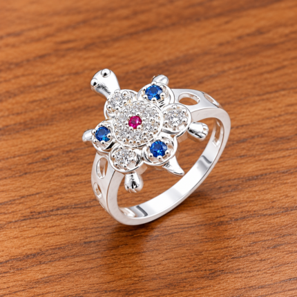 Premium Pure Silver Turtle Ring for Men