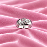 Cut Design Pure Silver Ring