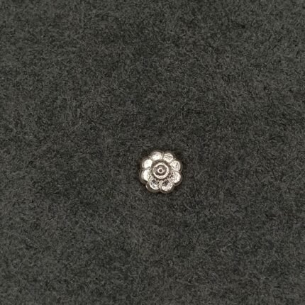 925 Sterling Silver Floral Nose Pin | Classic Flower Design Silver Nose Stud