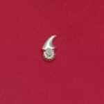 925 Sterling Silver Elegant Curved Floral Nose Pin