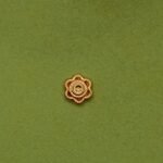 925 Sterling Silver 24K Gold Floral Spiral Nose Pin