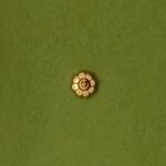 925 Sterling Silver 24K Gold Floral Nose Pin