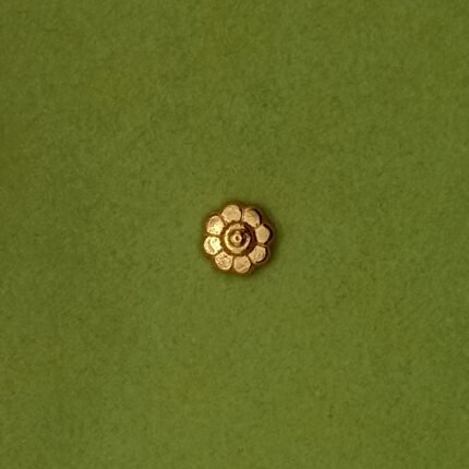 925 Sterling Silver 24K Gold Floral Nose Pin