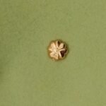 925 Sterling Silver 24K Gold Four-Petal Floral Nose Pin
