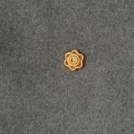 925 Sterling Silver 24K Gold Floral Spiral Nose Pin