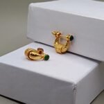 Bold Gents Murkiya Golden Earring – Traditional Charm with a Modern Edge(24K) With Push Lock