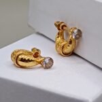 Bold Gents Murkiya Golden Earring – Traditional Charm with a Modern Edge(24K) With Push Lock
